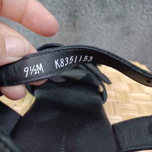 SAS Savanna Black Heel Adjustable Strap Sandals Womens 9.5 M - Picture 5 of 10